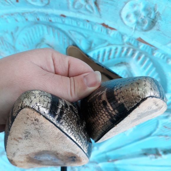 😁VIA SPIGA Snakeskin Heels - Picture 6 of 8